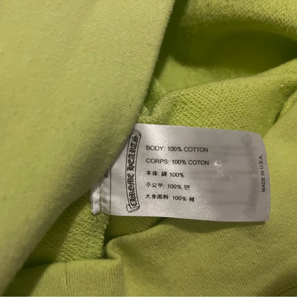 Chrome Hearts Neon Green Crewneck Sweater - Picture 3 of 6